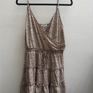 Leopard Print Sleeveless Dress